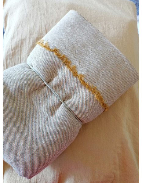 FABIA Coppia federe cotone tinto filo no stiro