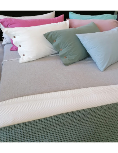 NO STIRO Completo Letto cotone stone wash vari colori