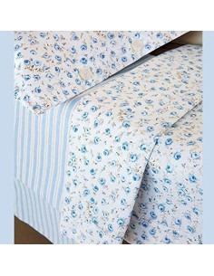 FLORINE Completo letto singolo cotone percalle