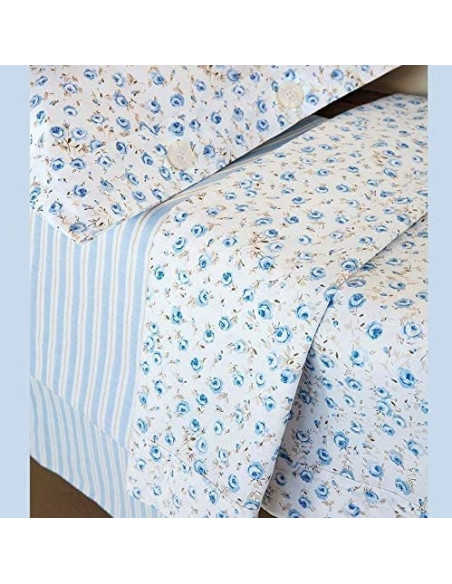 FLORINE Completo letto singolo cotone percalle