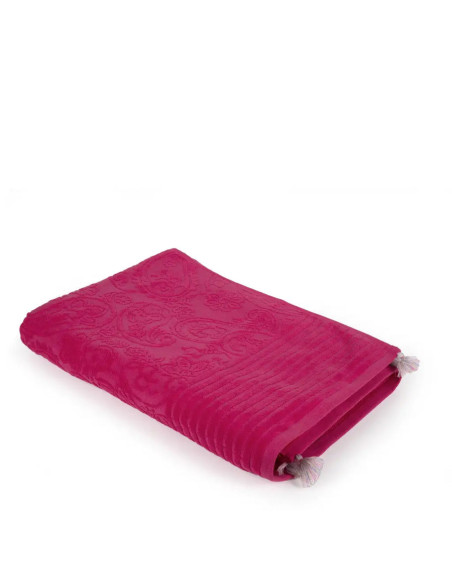 OFFERTA Telo mare colore fucsia con nappine