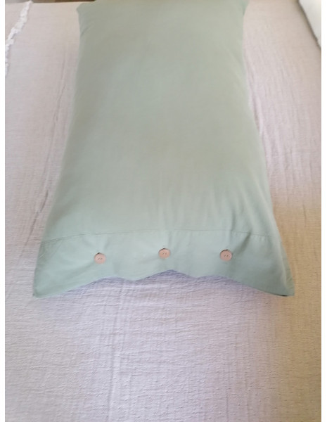 NO STIRO Federe sfuse vari colori cotone stone wash