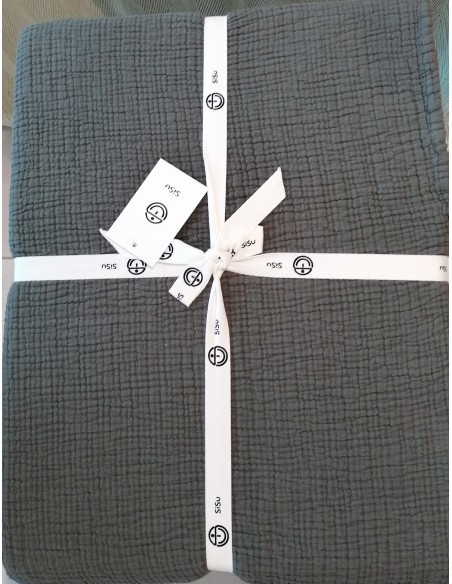 RANTA Copriletto o Telo arredo matrimoniale cotone stone washed