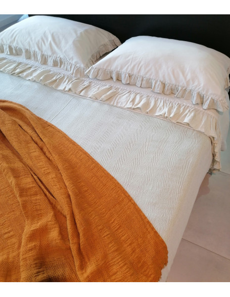 LINA Plaid puro lino stone washed