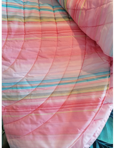 COTTONJOY -40% Copriletto trapuntato singolo tessuto cotone percalle
