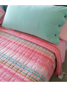 COTTONJOY -30% Copriletto trapuntato singolo tessuto cotone percalle