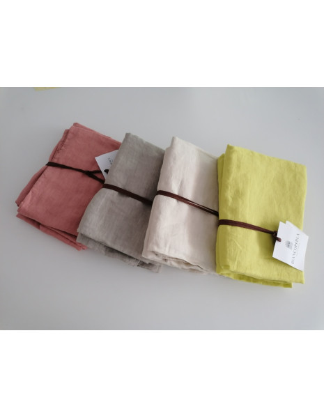 LOIRA Coppia Federe lato Lino e lato Cotone