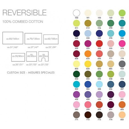 REVERSIBLE Tappeto Bagno 60 colori  in 6 misure