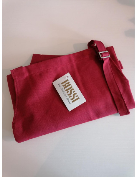 BOSSI - CANGIANTE Grembiule  pettorina colore tortora cotone tinto filo