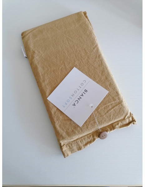 NO STIRO Federe sfuse vari colori cotone stone wash