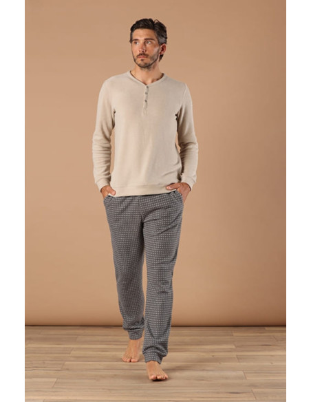 M/M Pigiama uomo invernale soffice caldo