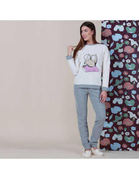 Offerta MARYHOME - MINERVA Pigiama donna caldo invernale