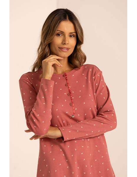 CORALLO Camicia notte cotone interlock