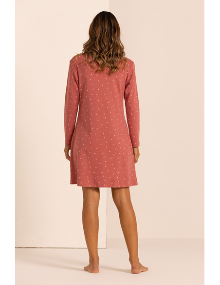 CORALLO Camicia notte puro cotone interlock