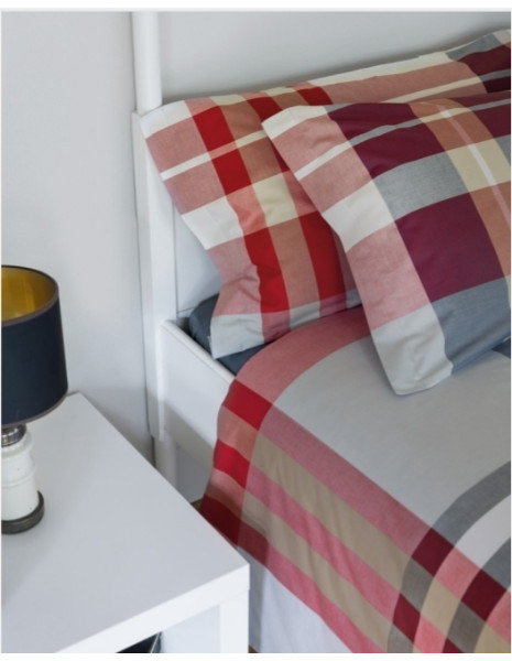 BIRR Copripiumino con federa singolo puro cotone tinto filo