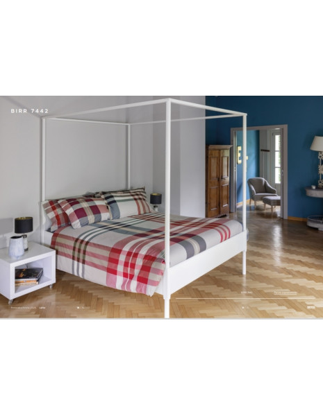 BIRR Copripiumino con federa singolo puro cotone tinto filo