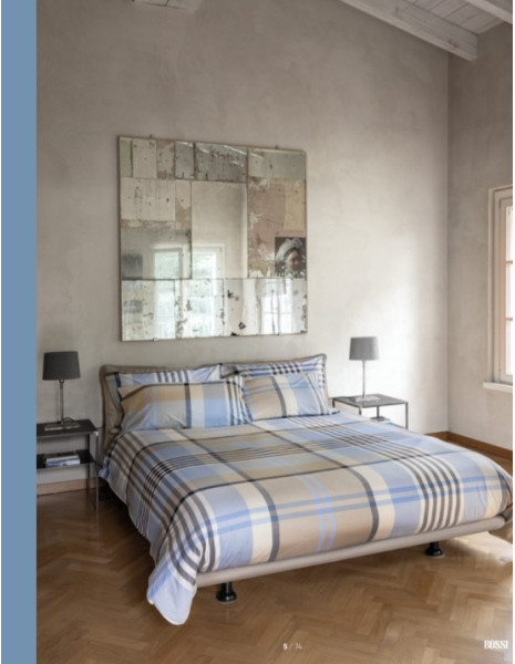 LUCAN Copripiumino con Federe cotone tinto filo