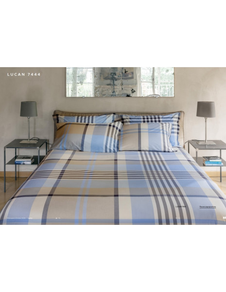 LUCAN Copripiumino con Federe cotone tinto filo