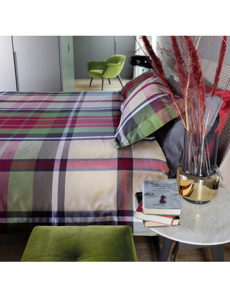 HARPER 7377 Lenzuola singolo con federa cotone tinto filo