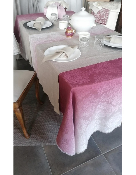 ARCOLAIO - CARME Tovaglia da 12 tessuto jacquard lino