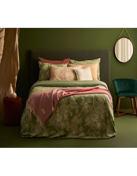 AMBER Parure copripiumino matrimoniale cotone tinto in capo