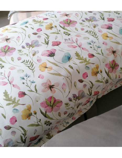 JANE Completo Lenzuola copriletto matrimoniale cotone percalle top