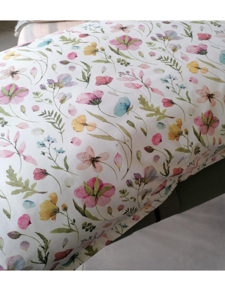 JANE Completo Lenzuola copriletto matrimoniale cotone percalle top