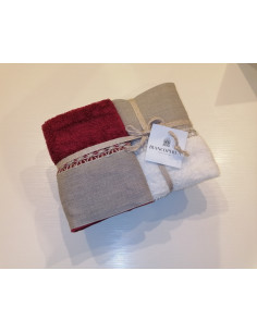 GIGLIUCCIO Set Asciugamani spugna cotone 2