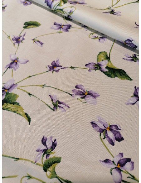 TRIADE Tessuto Violette Sateen alta qualità Prodotto made in italy