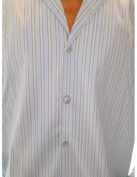 TELA Pigiama uomo aperto con bottoni tela cotone