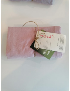 SILENE Coppia Federe cotone tinto filo no stiro vari colori 2