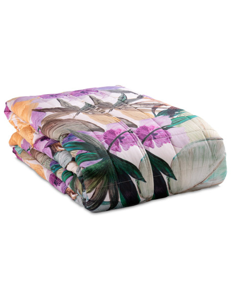 KAILUA Copriletto matrimoniale trapuntato raso cotone