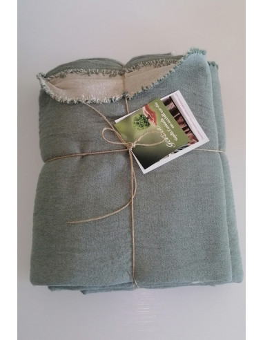 ARISA Telo Copriletto Copritutto double face cotone NO STIRO