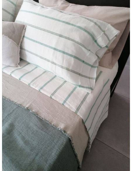 ADELE Completo Letto Lino E Cotone NO STIRO