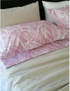 ANNERLEY Completo letto matrimoniale cotone percalle