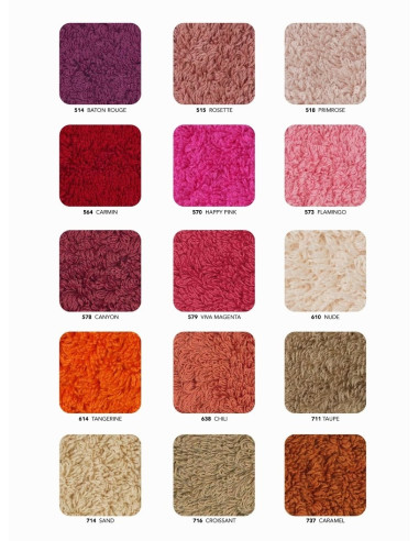 TWILL Asciugamani spugna cotone egizio 60 colori