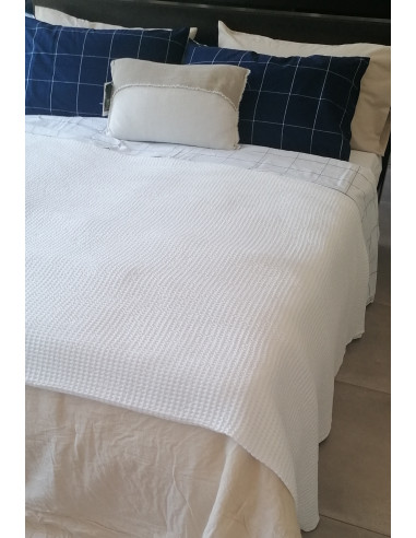 CHECK -40%Completo Lenzuolo matrimoniale cotone tinto filo no stiro!!