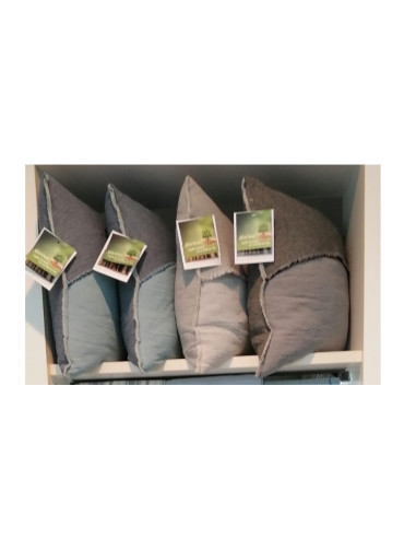 ARISA Cuscino arredo imbottito cotone stone washed