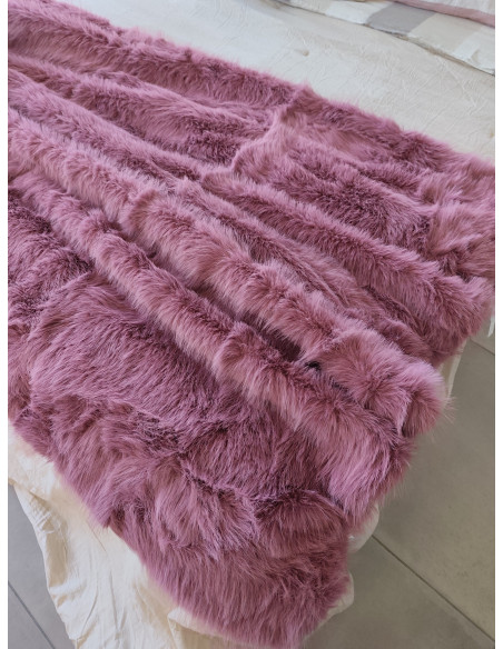 AUTUNNO Plaid ecopelliccia fodero velluto