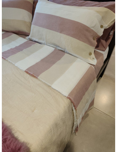 MILENA Completo Lenzuola cotone tinto filo no stiro