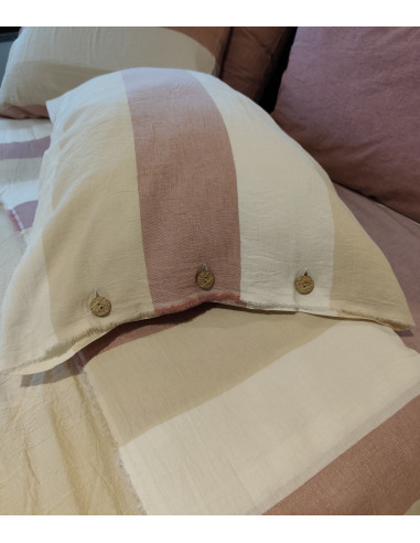 MILENA Completo Lenzuola cotone tinto filo no stiro