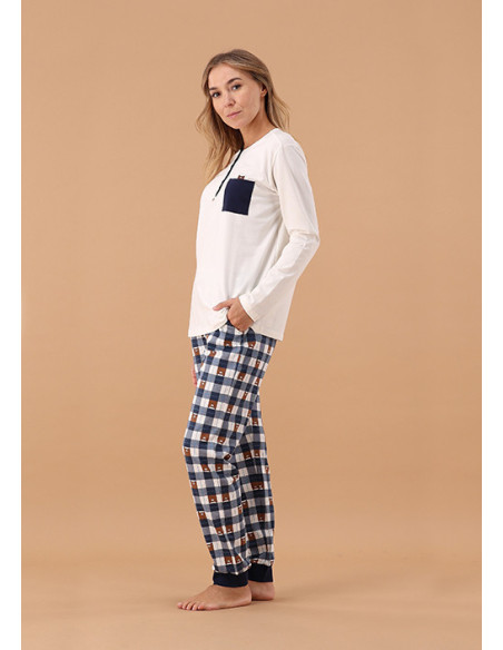 CROCUS Pigiama donna jersy cotone