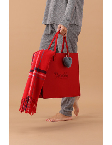 CORBEZZOLO Borsa in feltro shopping