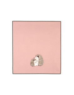 ABBRACCIO D'AMORE Plaid pile ricamo ricci 2