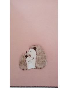 ABBRACCIO D'AMORE Plaid pile ricamo ricci