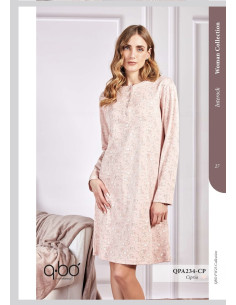 PROVENZA Camicia notte donna cotone interlock