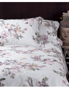 ORTENSIA Parure Copripiumino matrimoniale cotone percalle 2