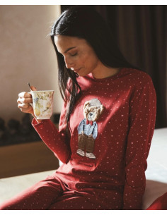 CORNIOLO Pigiama donna jersy cotone 2