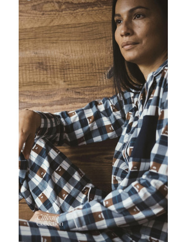 CALICANTO Pigiama donna aperto maglina cotone