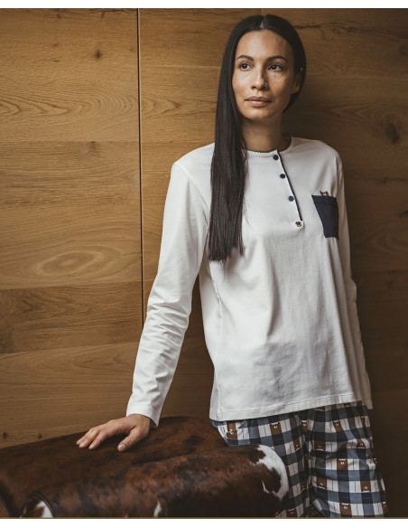 CROCUS Pigiama donna jersy cotone